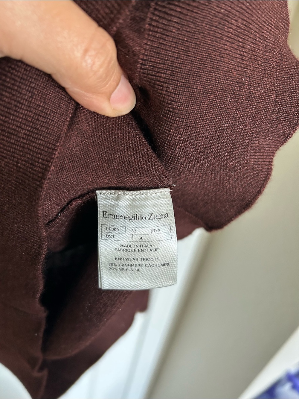 Luxury vintage Ermenegildo Zegna knit polo - Picture 7 of 8